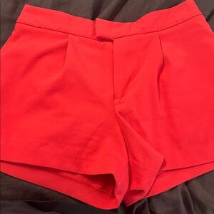 Vibrant Red Shorts